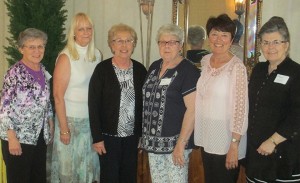 At the recent St. Anthony’s Memorial Hospital Auxiliary Appreciation and Annual Meeting, elections were held to select officers for the Auxiliary Executive Committee.  The members elected and installed as the Executive Committee for the 2016-2018 term are (left to right) Bernie Niemann, Immediate Past President; Rose Boggs, Guest Amenities Chair/Gift Shop Liaison; Lois Repking, Secretary/Treasurer; Marilyn Schaefer, President; Donna Zerrusen, Vice-President; and Kathern Upchurch, Special Events Chairperson; and (not pictured) Mary Jane Koester, Membership Services Chairperson.
