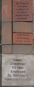 The HSHS St. Anthony’s Foundation offers commemorative pavers to honor a loved one or support The Healing Garden, an area of sanctuary and solace for all who wish to visit it. Pavers are now being placed in the walkway/landscaping area across from the entrance to the Prairie Heart Institute. The next paver order will be placed on September 8.