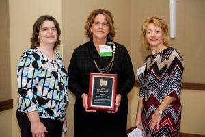Pictured above Carle Farm Safety Specialist and IRHA Board of Directors member Amy Rademaker, Dr. Sally Salmons and IRHA Executive Director Margaret Vaughn 